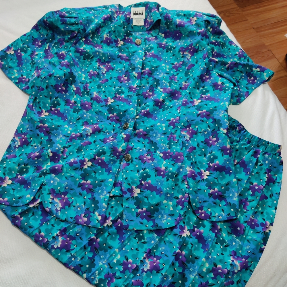 Lesley Fay Skirt & Blouse Set